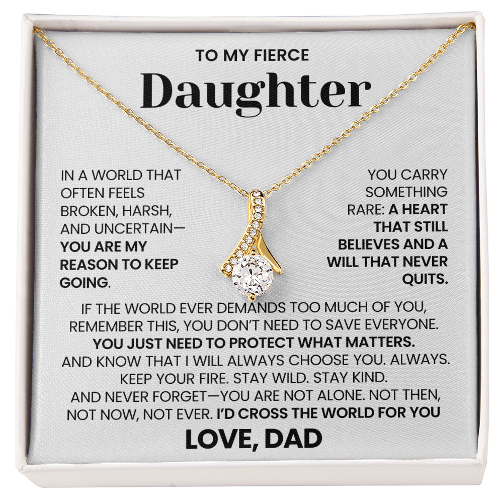 To My Daughter - "Keep Your Fire" Alluring Beauty Necklace