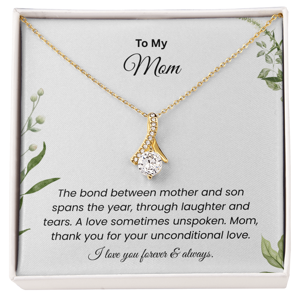 To My Mom - "Love You Forever & Always" Alluring Beauty Necklace