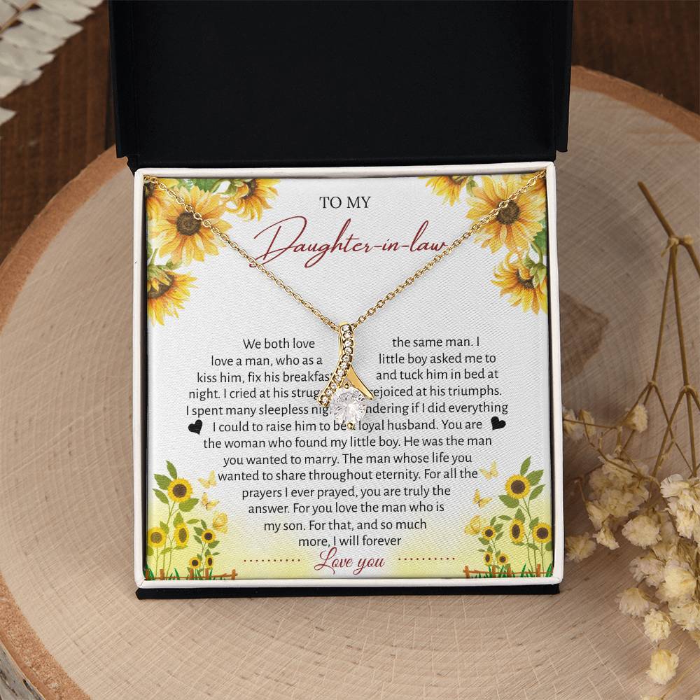To My Daughter-in-law – “The One Who Loves My Son” Alluring Beauty Necklace
