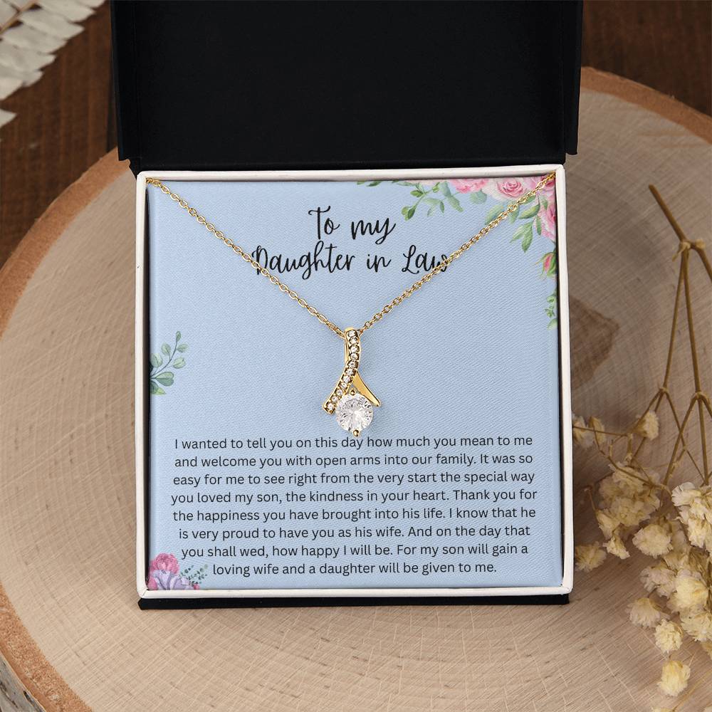 To My Daughter-in-Law – “A Daughter Given to Me” Alluring Beauty Necklace