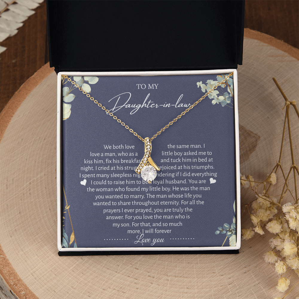 To My Daughter-in-law: Heartfelt Eternal Bond Necklace Gift