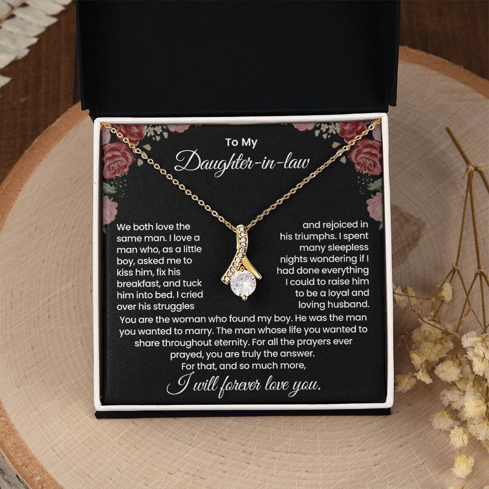 To My Daughter-in-law "Truly the Answer" Alluring Beauty Necklace