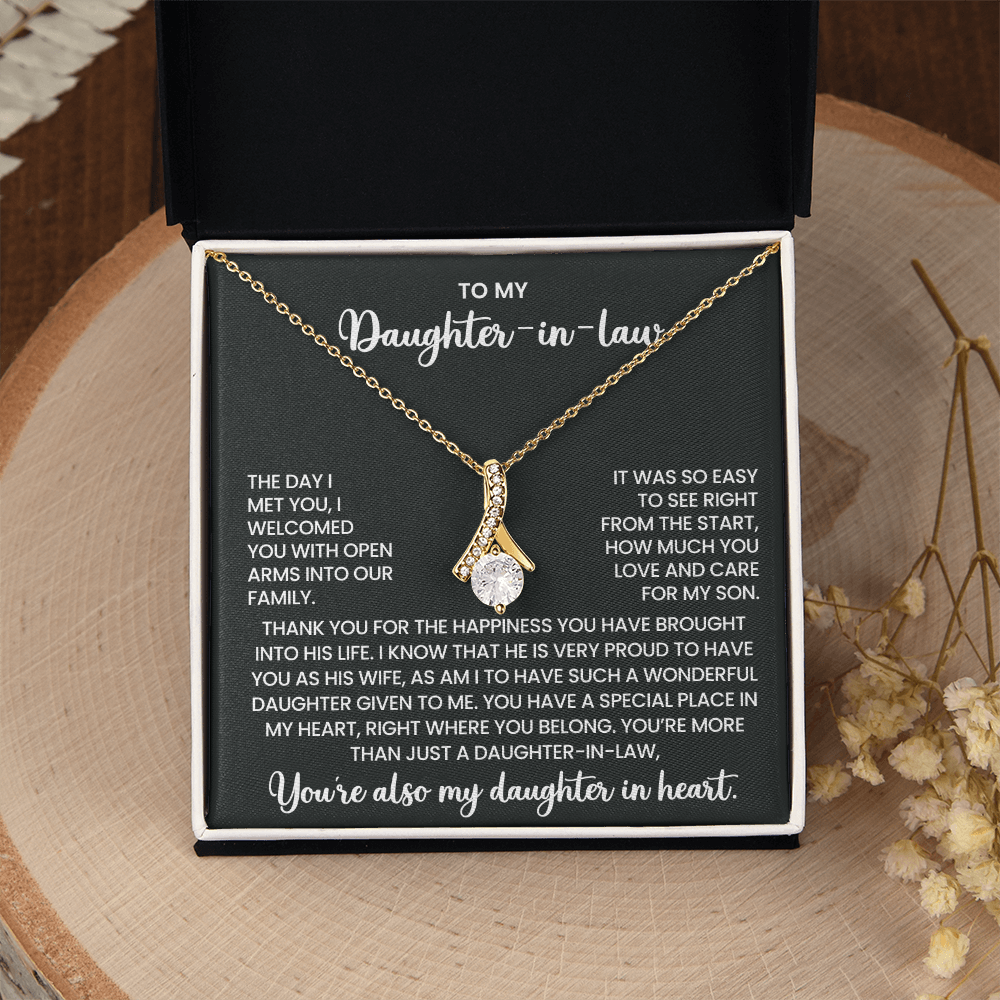 To My Daughter-in-Law –"You have a special place in my heart" Alluring Beauty Necklace