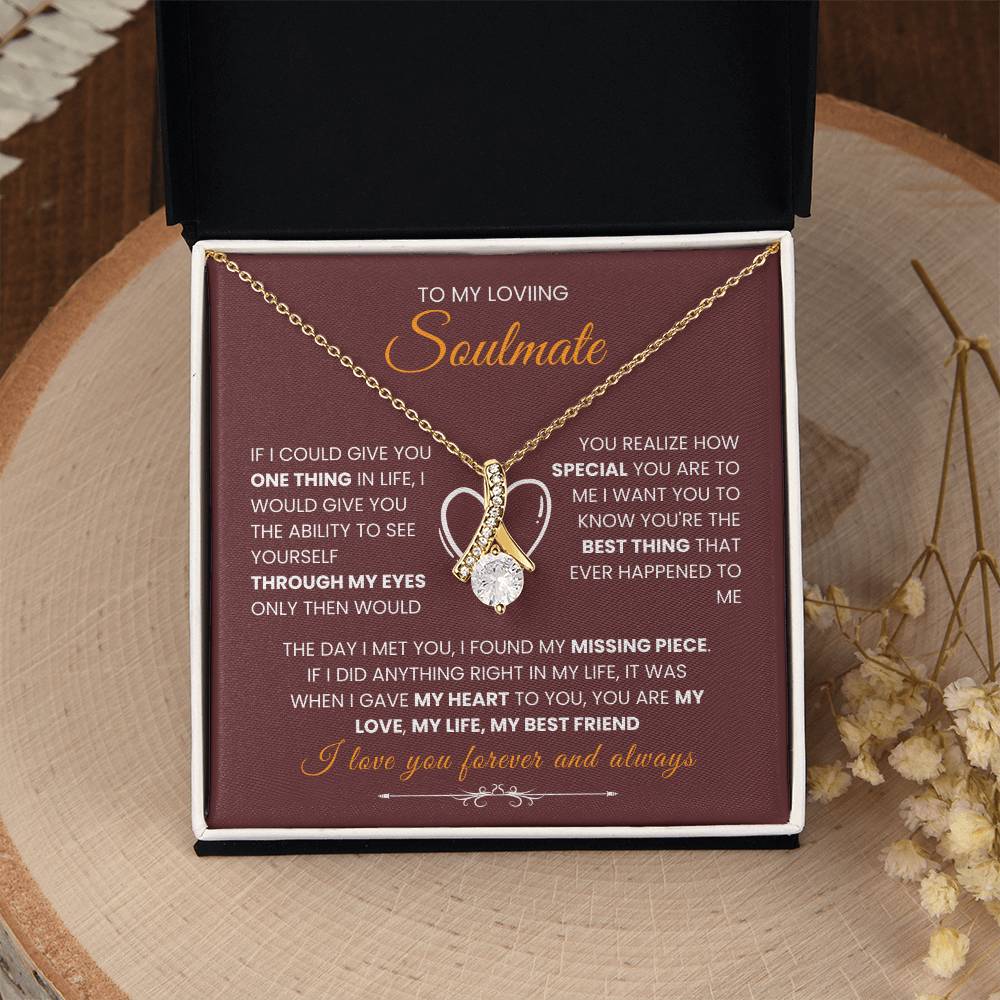 To My Soulmate - "Missing Piece" Alluring Beauty Necklace