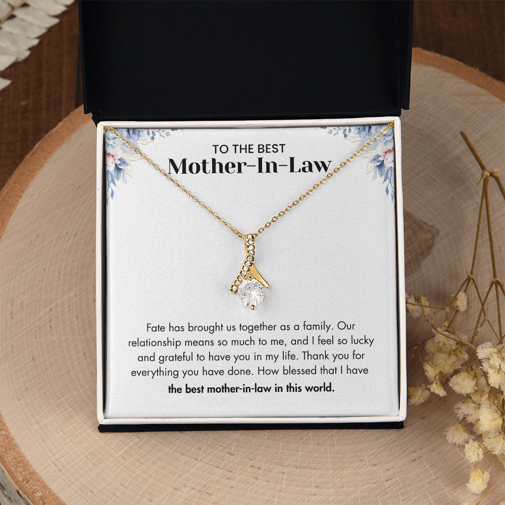 To The Best Mother-in-law – "Our Relationship Means So Much To Me" Sentimental Jewelry Gift of Love