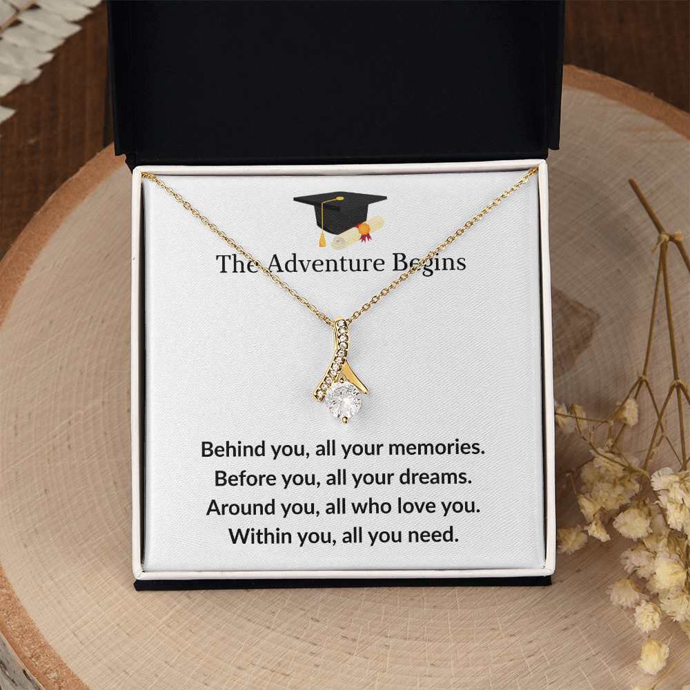The Adventure Begins - ''Inspire Dreams & New Beginnings'' Alluring Beauty Necklace