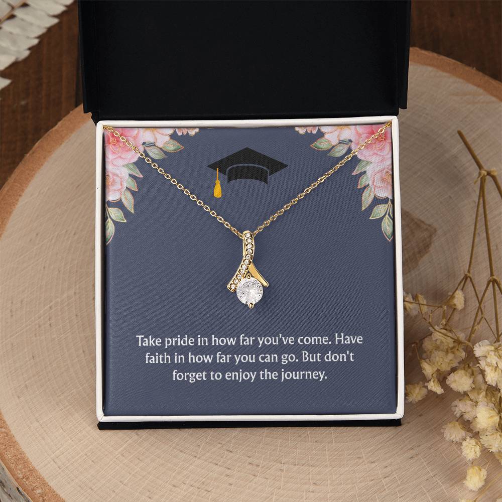 Graduation Gift: "Enjoy the Journey" Alluring Beauty Necklace
