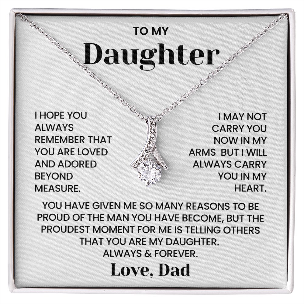 To My Daughter – “Always in My Heart” Alluring Beauty Necklace
