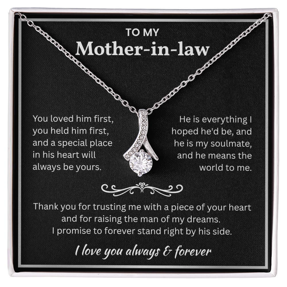 To My Mother-in-law – "Thank You for Raising the Man of My Dreams" Sentimental Jewelry Gift