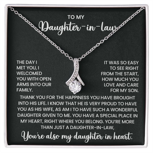 To My Daughter-in-Law –"You have a special place in my heart" Alluring Beauty Necklace