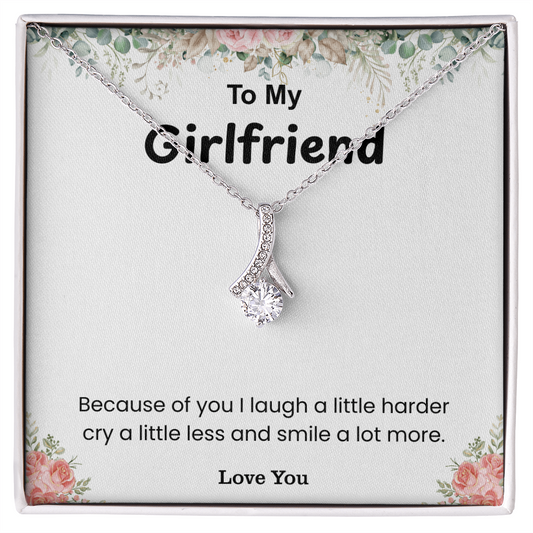 To My Girlfriend – ''You Make My World Brighter'' Alluring Beauty Necklace