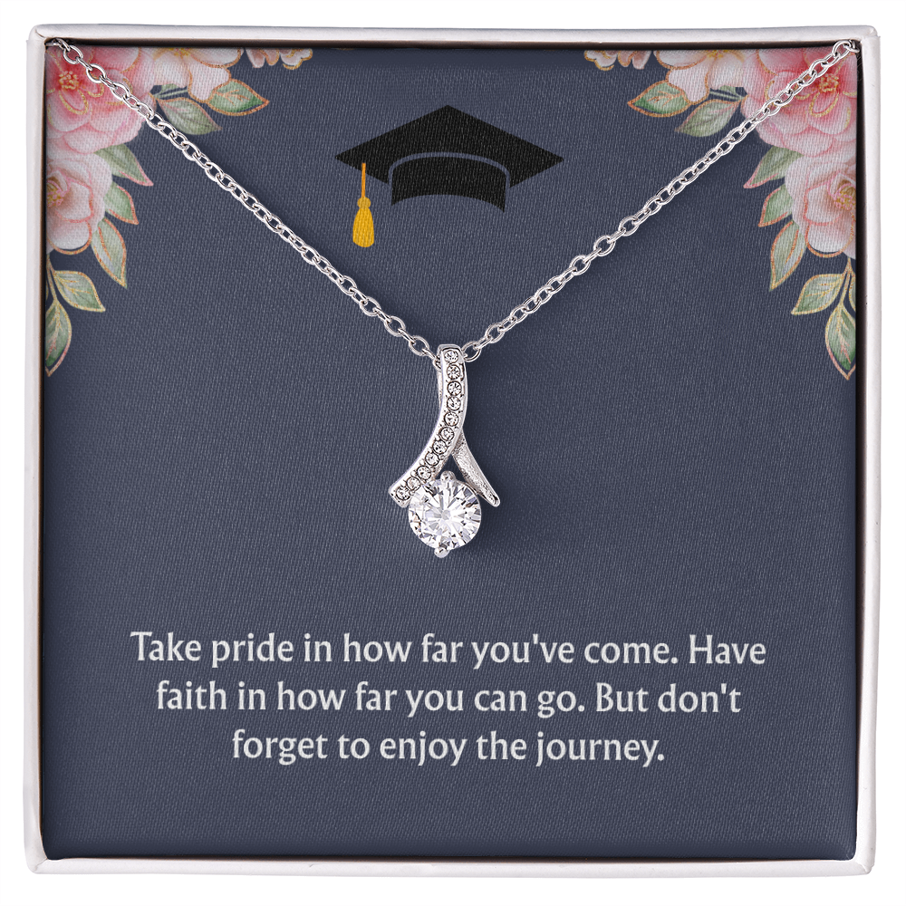 Graduation Gift: "Enjoy the Journey" Alluring Beauty Necklace