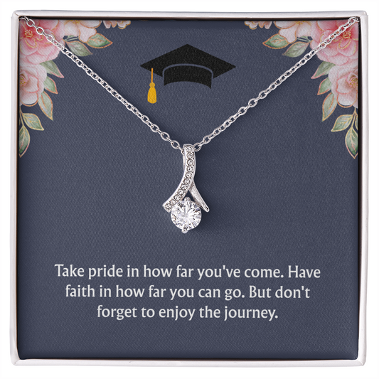 Graduation Gift: "Enjoy the Journey" Alluring Beauty Necklace
