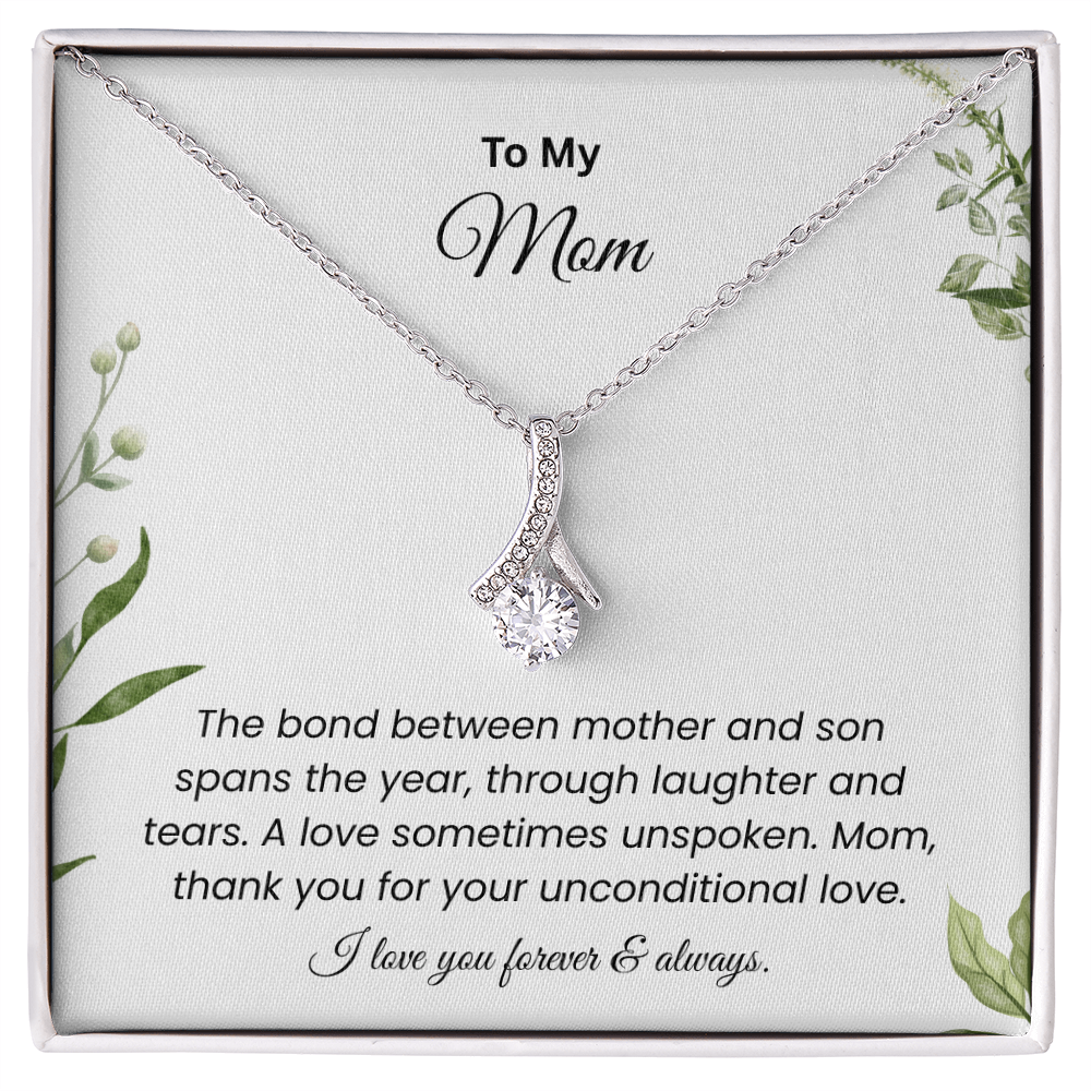 To My Mom - "Love You Forever & Always" Alluring Beauty Necklace
