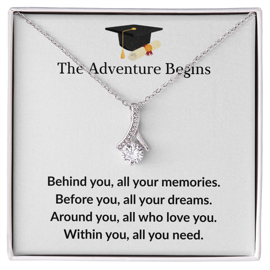 The Adventure Begins - ''Inspire Dreams & New Beginnings'' Alluring Beauty Necklace
