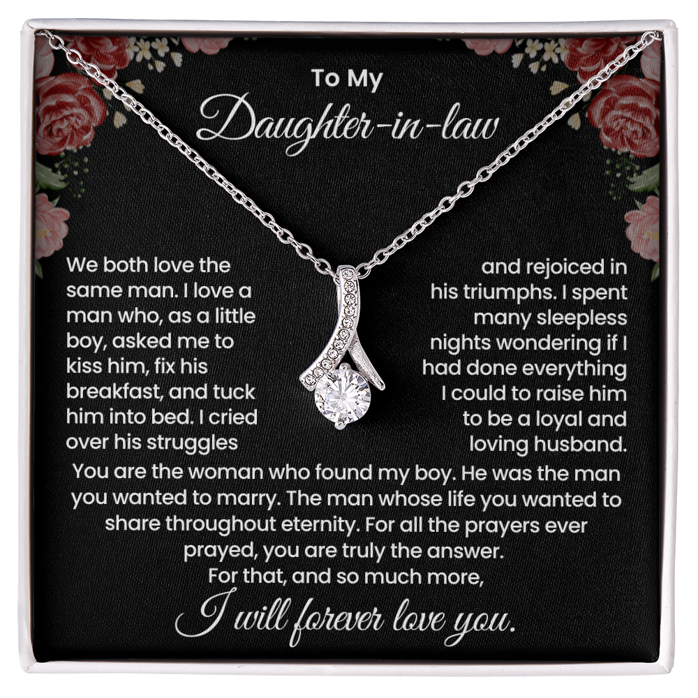 To My Daughter-in-law "Truly the Answer" Alluring Beauty Necklace
