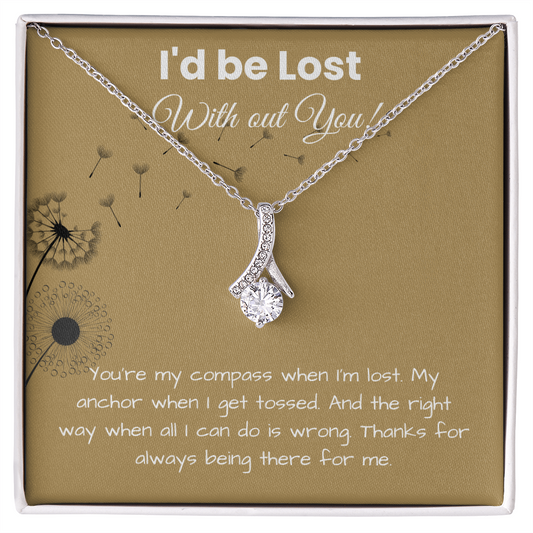 To My Girlfriend - ''My Compass, My Anchor'' Alluring Beauty Necklace