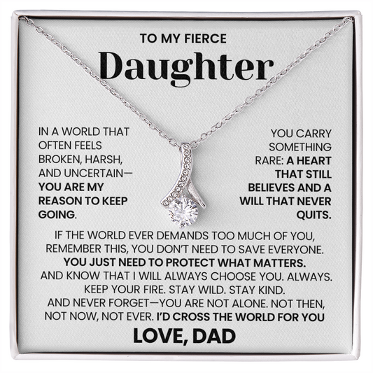 To My Daughter - "Keep Your Fire" Alluring Beauty Necklace