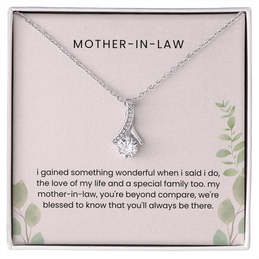 To My Mother-in-Law - "Beyond Compare" Alluring Beauty Necklace