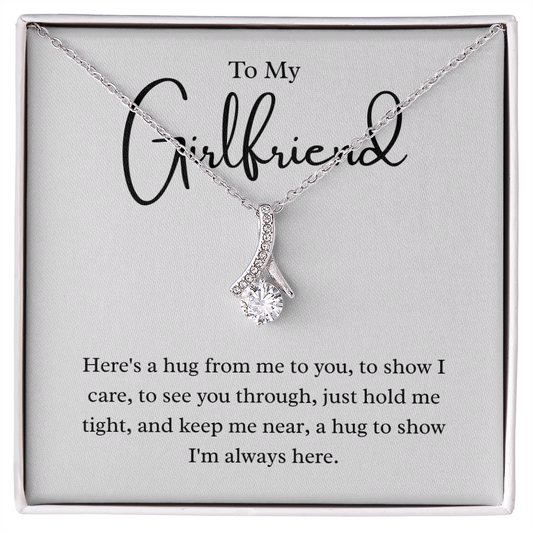 To My Girlfriend – "A Hug from My Heart" Alluring Beauty Necklace