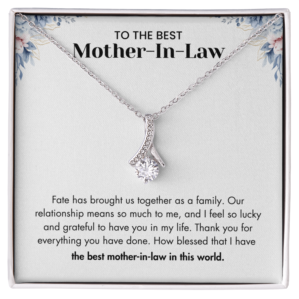 To The Best Mother-in-law – "Our Relationship Means So Much To Me" Sentimental Jewelry Gift of Love