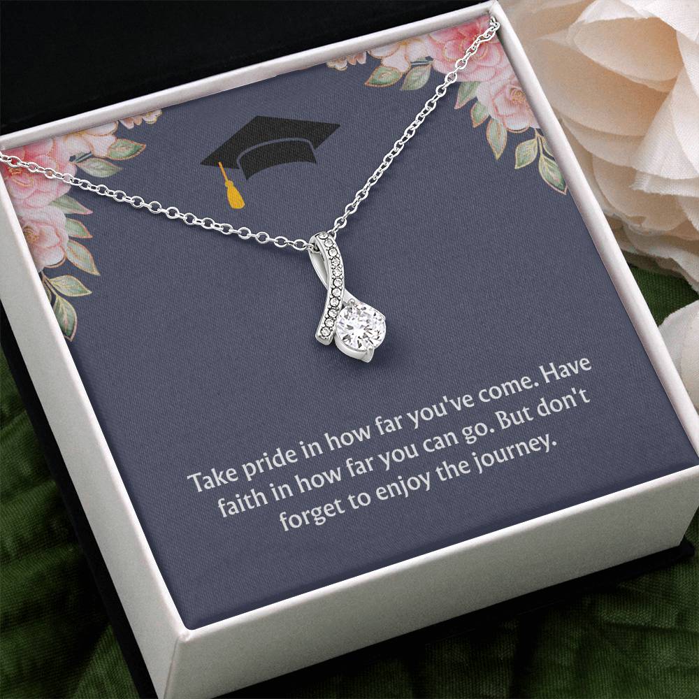 Graduation Gift: "Enjoy the Journey" Alluring Beauty Necklace