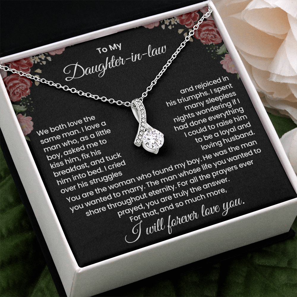 To My Daughter-in-law "Truly the Answer" Alluring Beauty Necklace