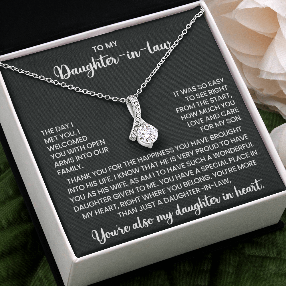 To My Daughter-in-Law –"You have a special place in my heart" Alluring Beauty Necklace