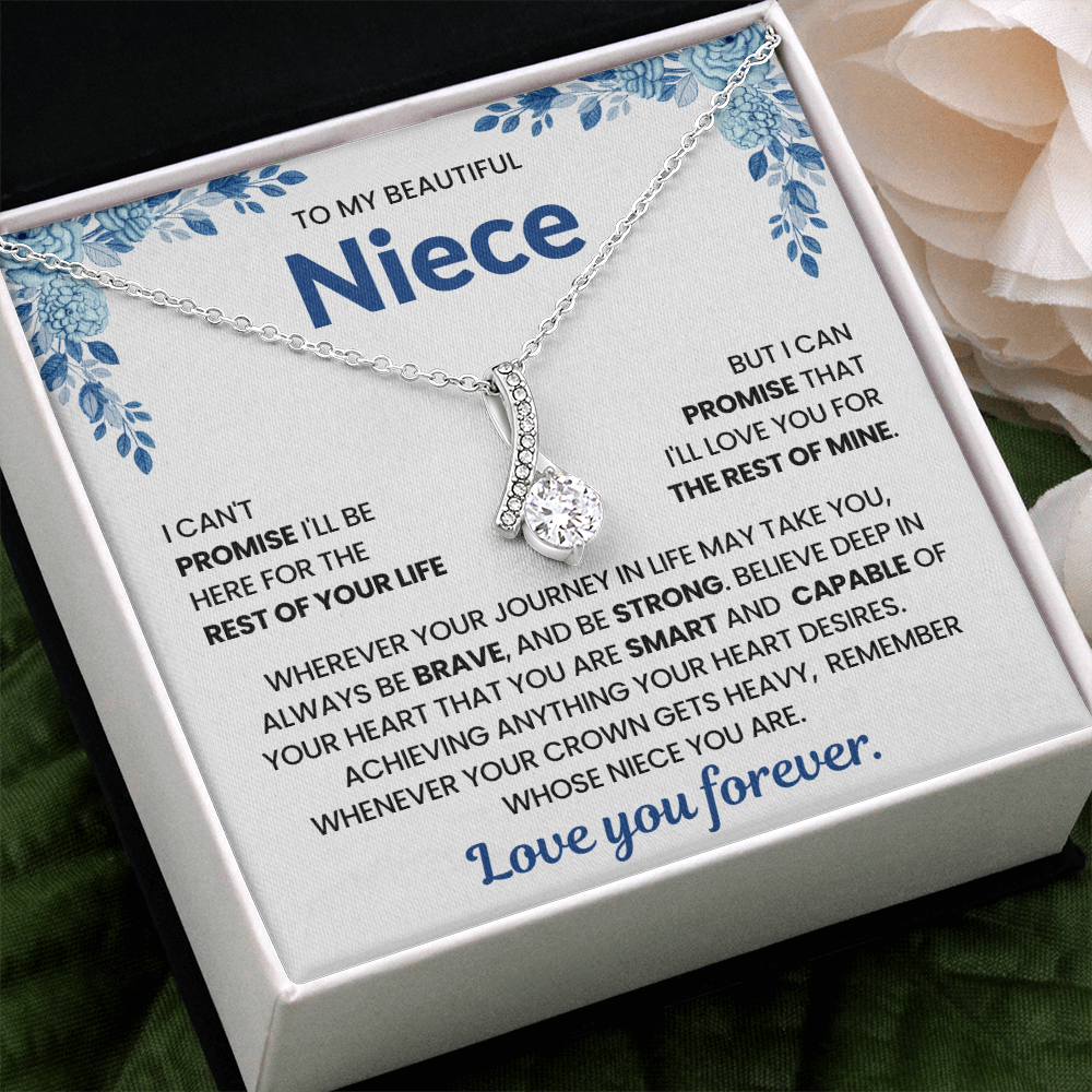 To My Niece Sentimental Gift Necklace
