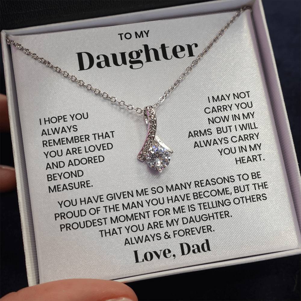 To My Daughter – “Always in My Heart” Alluring Beauty Necklace