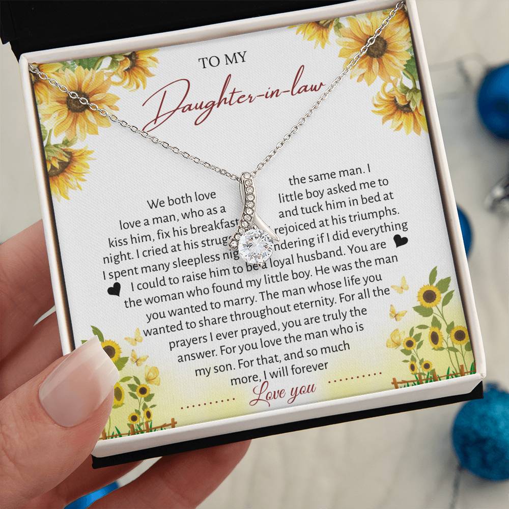 To My Daughter-in-law – “The One Who Loves My Son” Alluring Beauty Necklace