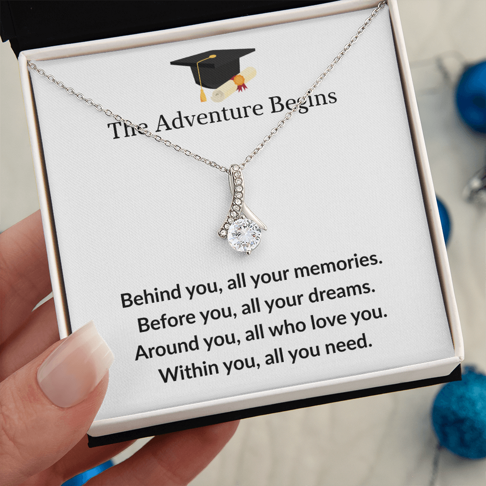 The Adventure Begins - ''Inspire Dreams & New Beginnings'' Alluring Beauty Necklace