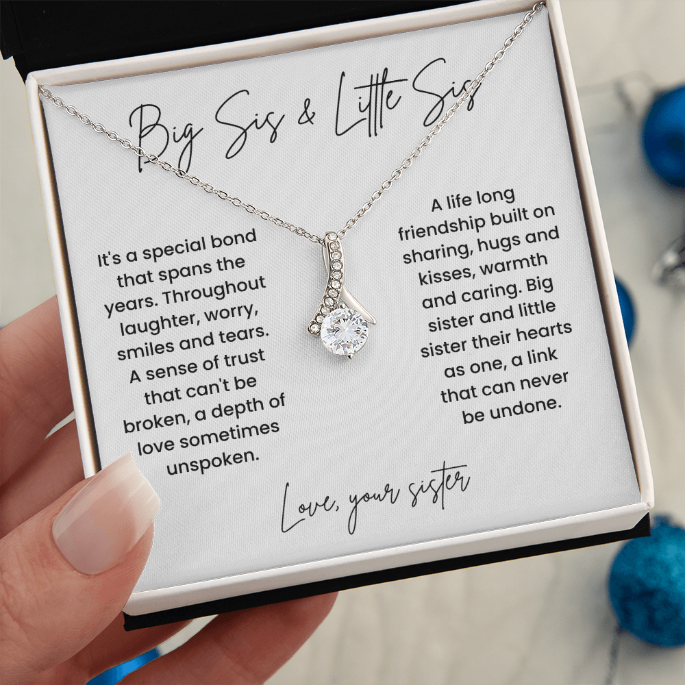 To My Sister - "Life Long Friendship" Alluring Beauty Necklace