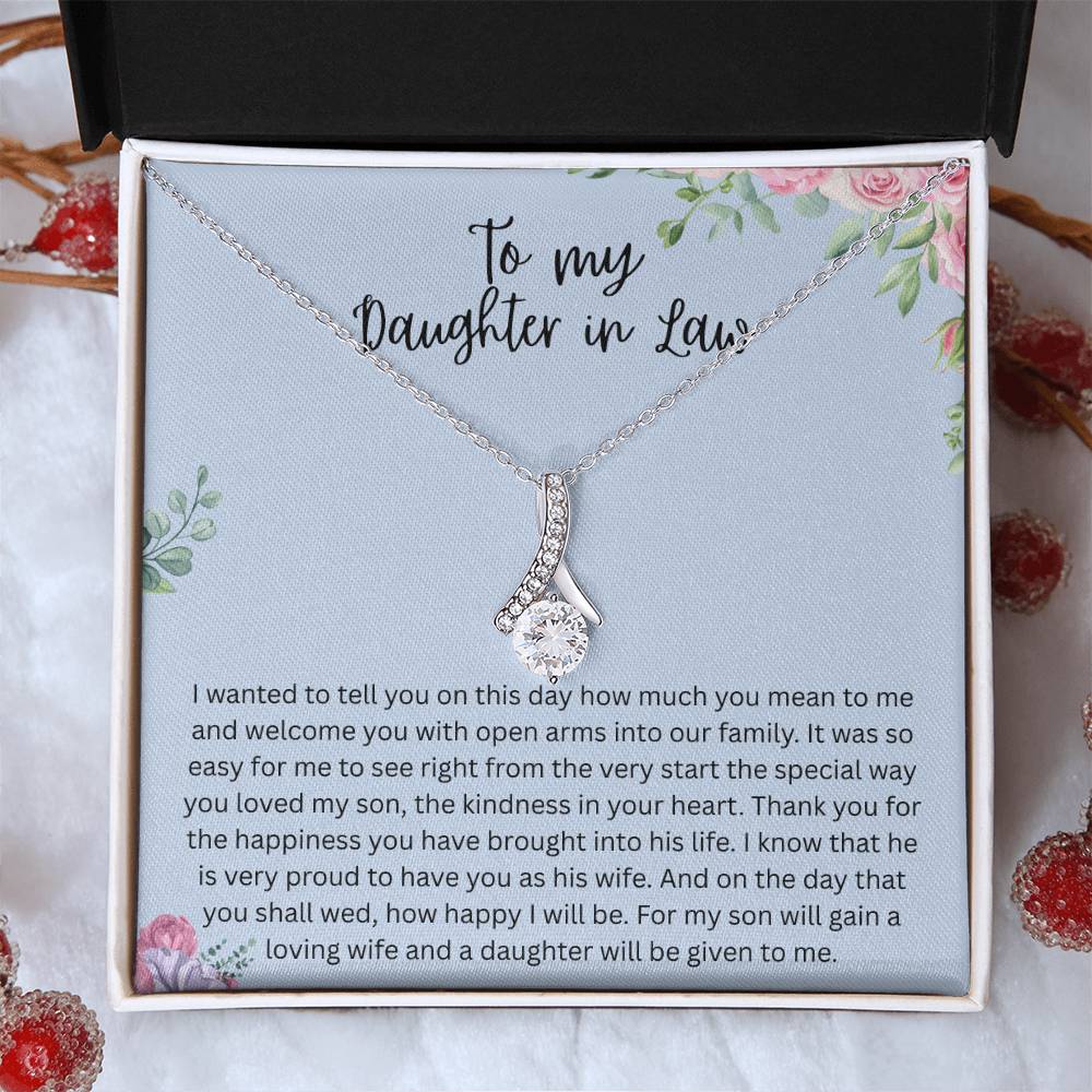 To My Daughter-in-Law – “A Daughter Given to Me” Alluring Beauty Necklace
