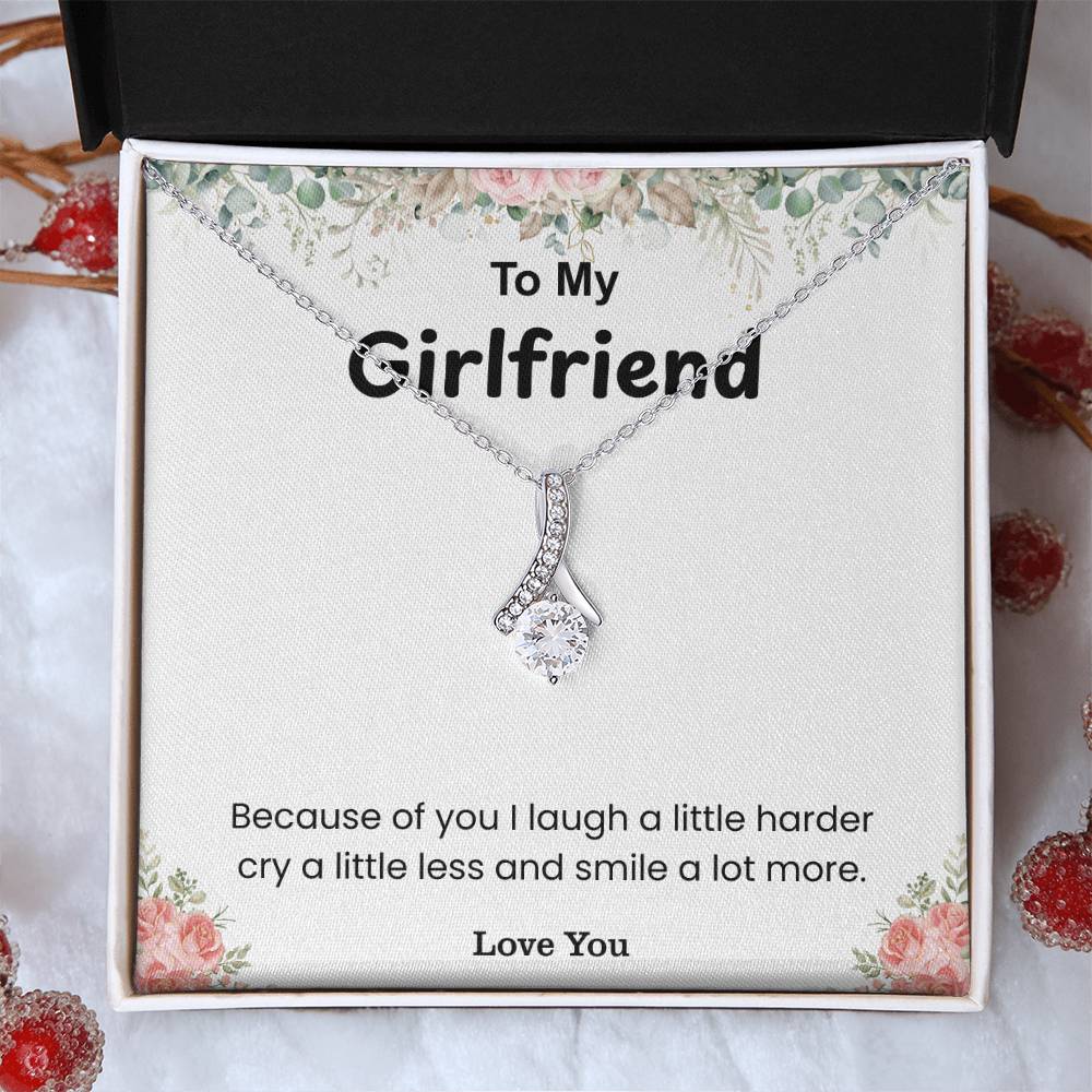 To My Girlfriend – ''You Make My World Brighter'' Alluring Beauty Necklace