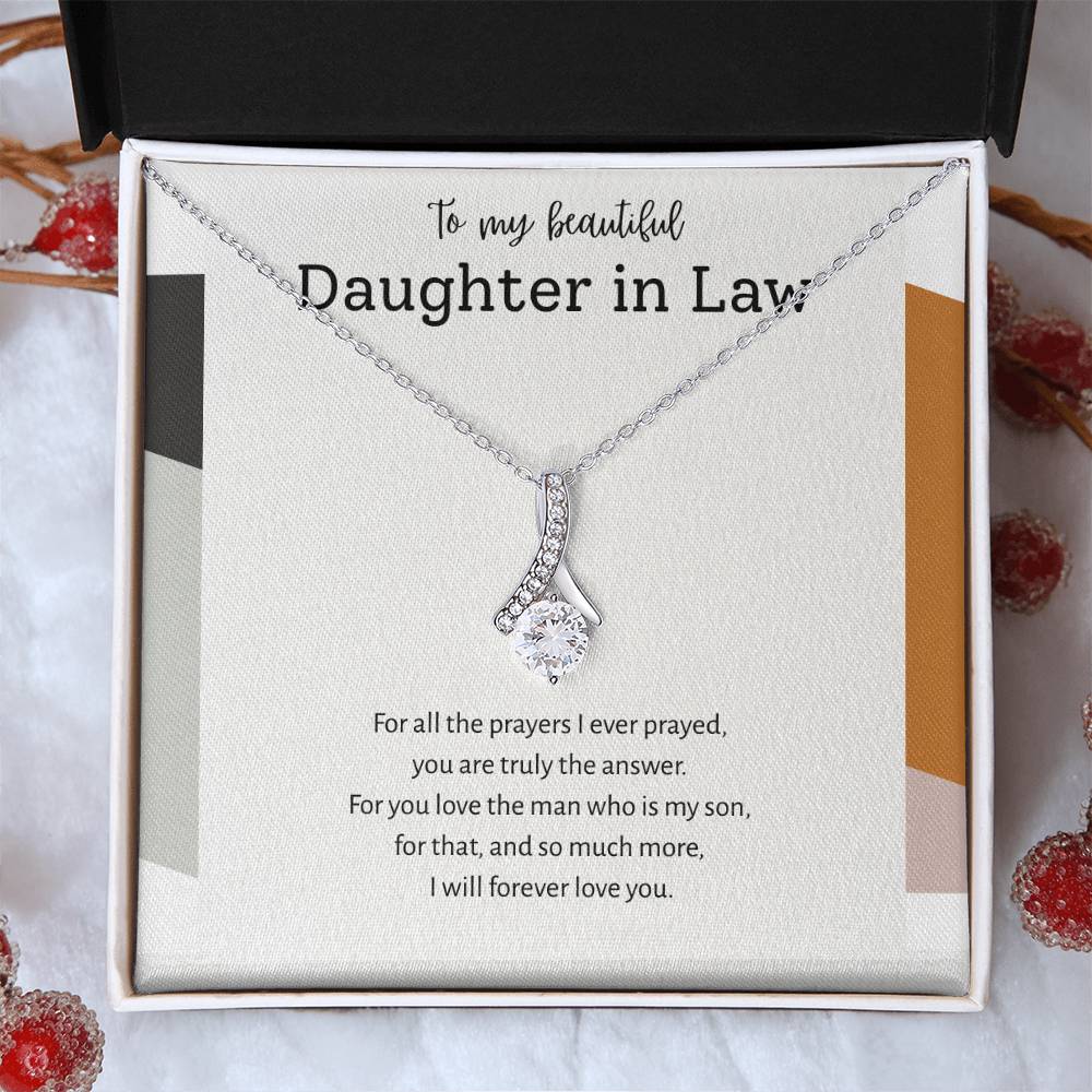To My Daughter-in-Law – “Answered Prayers” Alluring Beauty Necklace