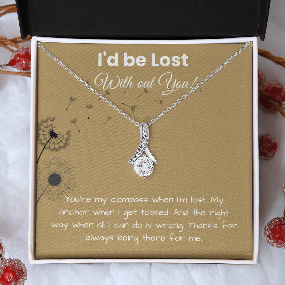 To My Girlfriend - ''My Compass, My Anchor'' Alluring Beauty Necklace