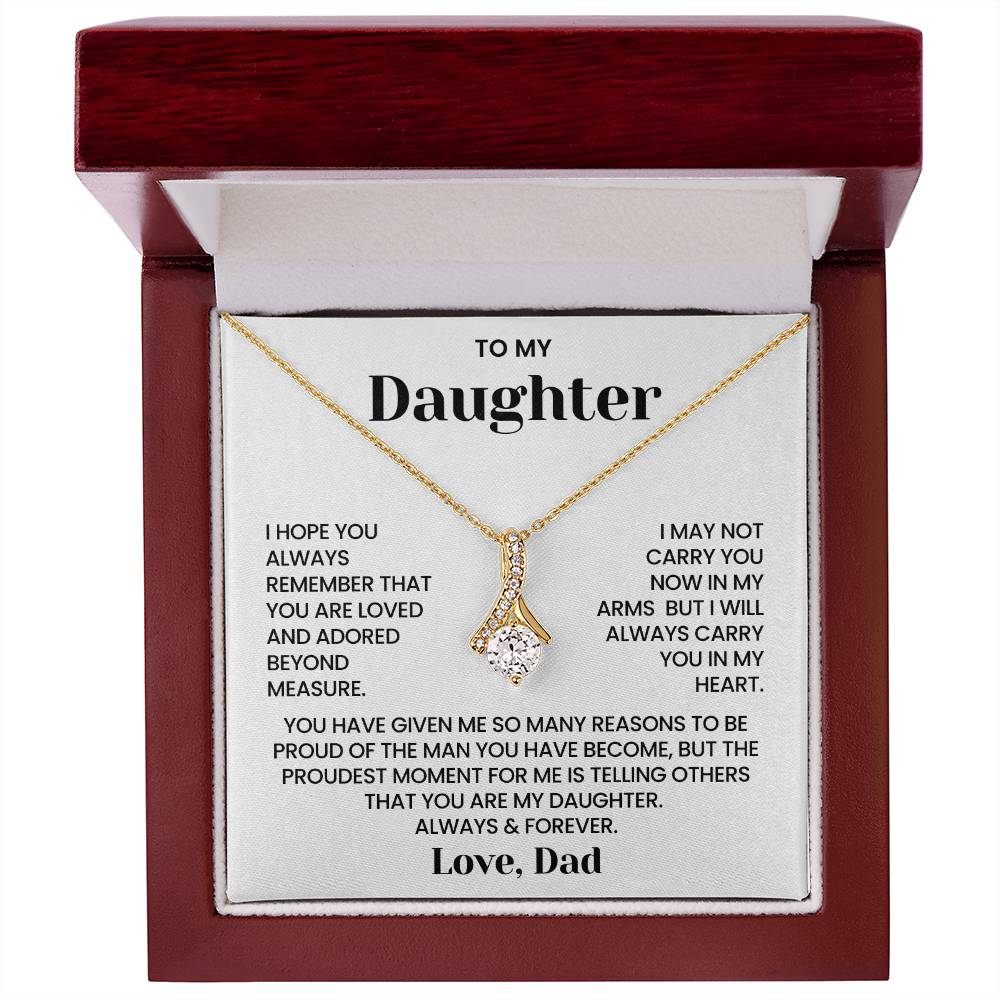 To My Daughter – “Always in My Heart” Alluring Beauty Necklace