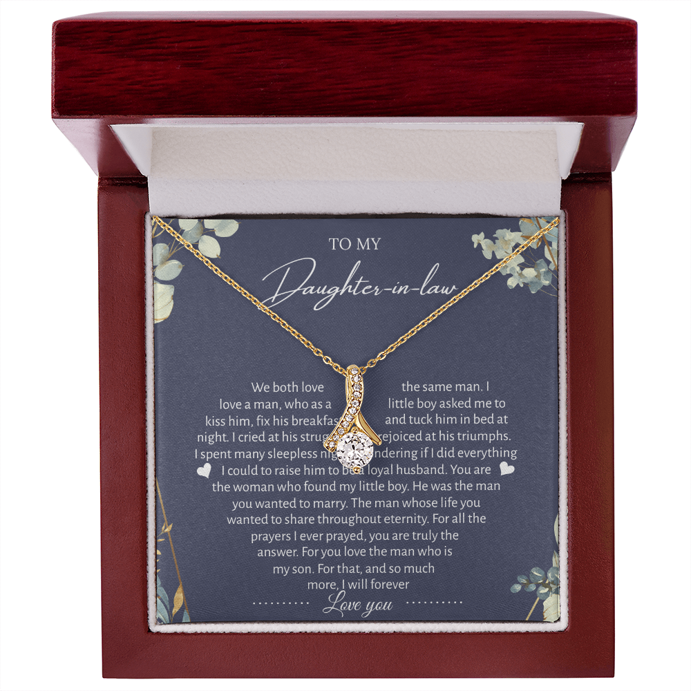 To My Daughter-in-law: Heartfelt Eternal Bond Necklace Gift