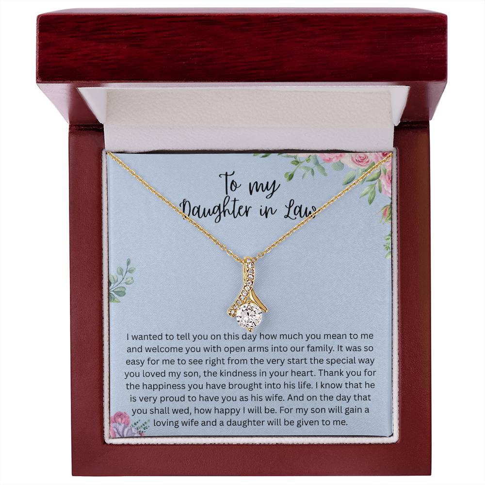 To My Daughter-in-Law – “A Daughter Given to Me” Alluring Beauty Necklace
