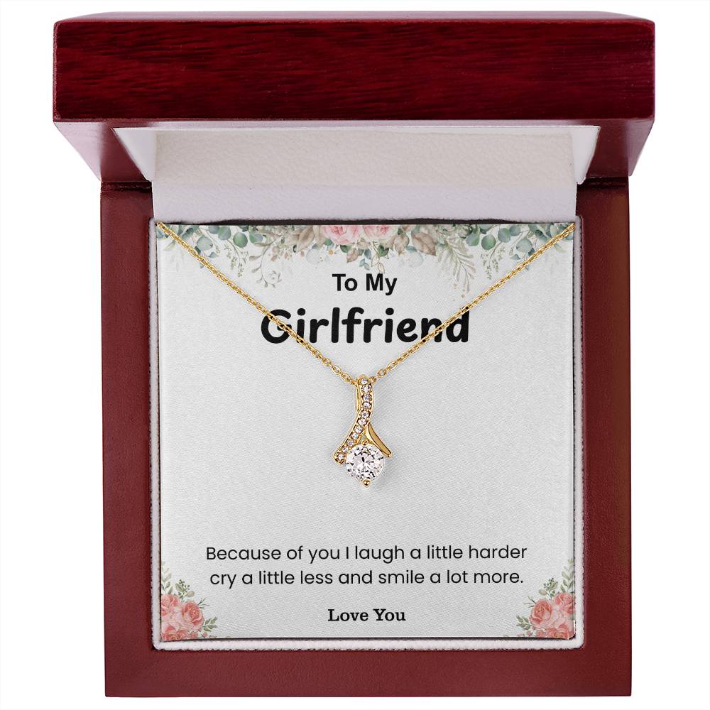 To My Girlfriend – ''You Make My World Brighter'' Alluring Beauty Necklace