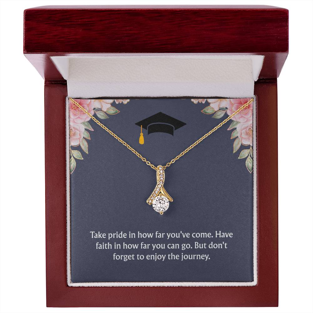 Graduation Gift: "Enjoy the Journey" Alluring Beauty Necklace