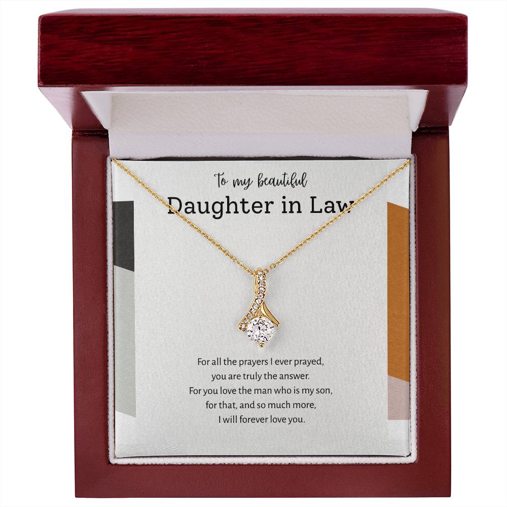 To My Daughter-in-Law – “Answered Prayers” Alluring Beauty Necklace