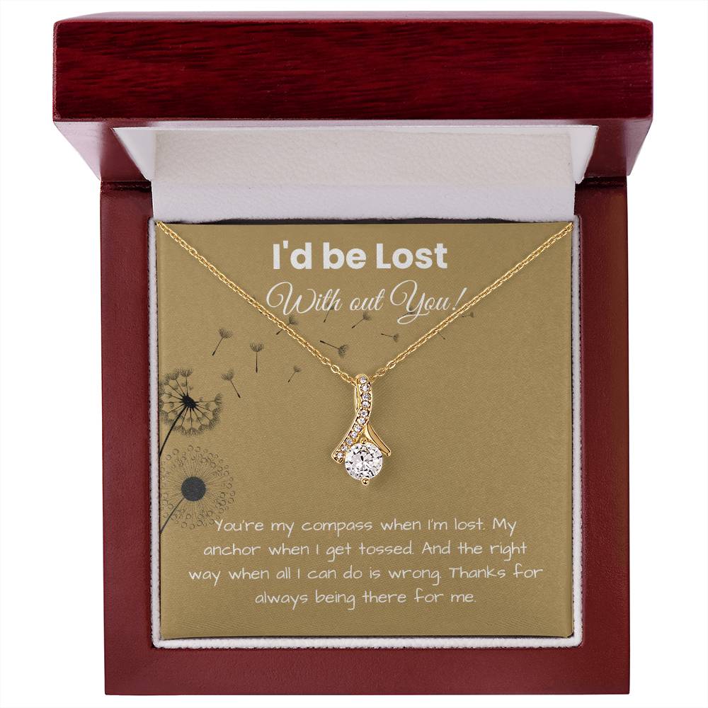 To My Girlfriend - ''My Compass, My Anchor'' Alluring Beauty Necklace