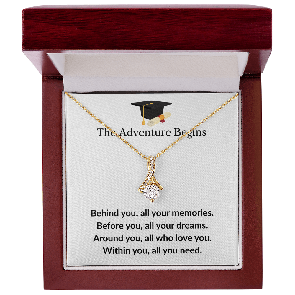 The Adventure Begins - ''Inspire Dreams & New Beginnings'' Alluring Beauty Necklace