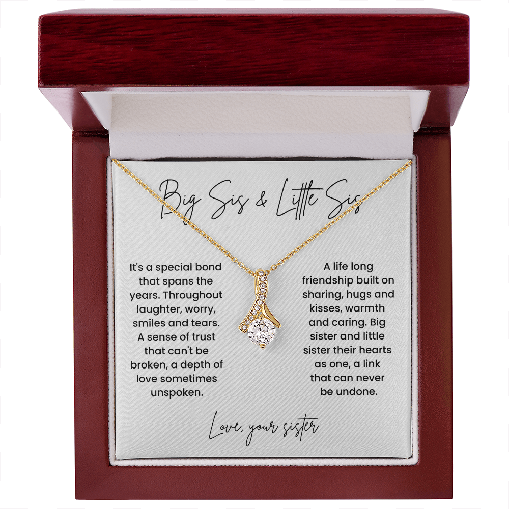 To My Sister - "Life Long Friendship" Alluring Beauty Necklace