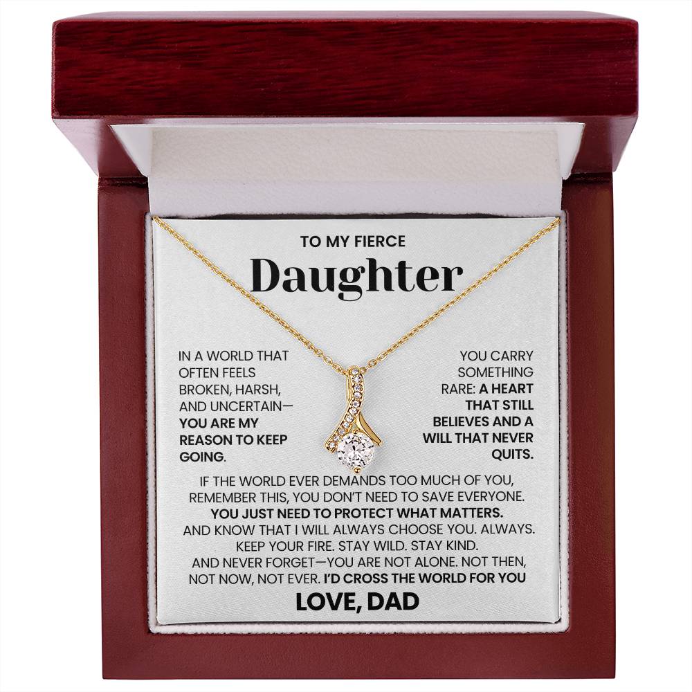 To My Daughter - "Keep Your Fire" Alluring Beauty Necklace