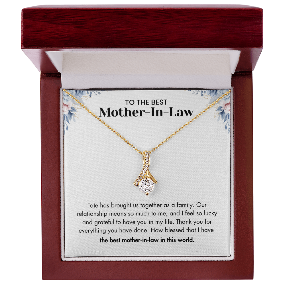 To The Best Mother-in-law – "Our Relationship Means So Much To Me" Sentimental Jewelry Gift of Love