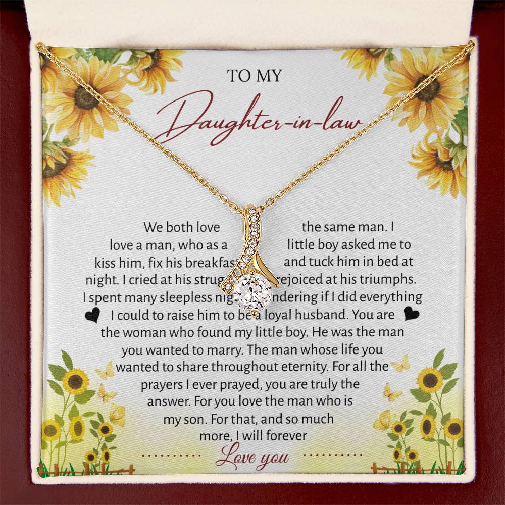 To My Daughter-in-law – “The One Who Loves My Son” Alluring Beauty Necklace