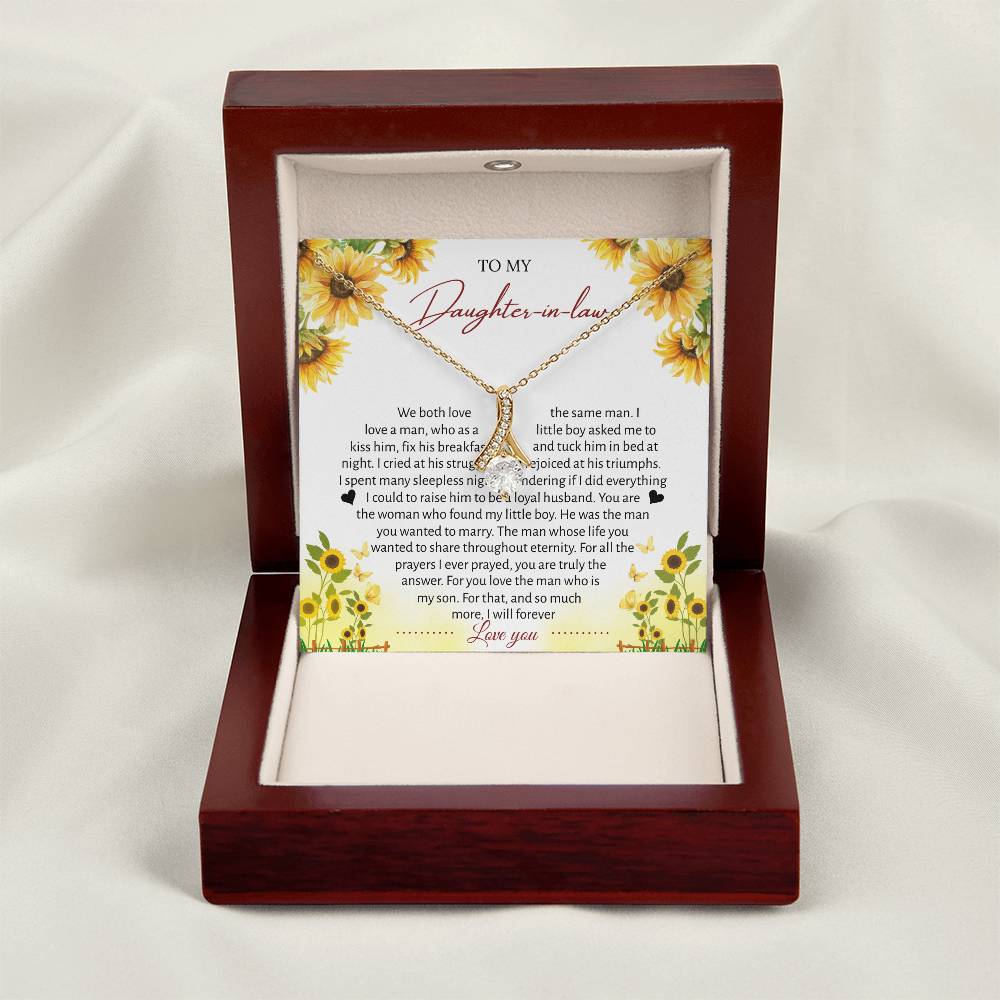 To My Daughter-in-law – “The One Who Loves My Son” Alluring Beauty Necklace